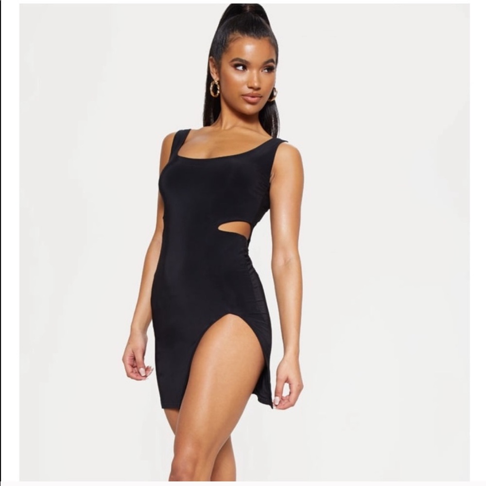 Pretty Little Thing Black Cut-Out Dress